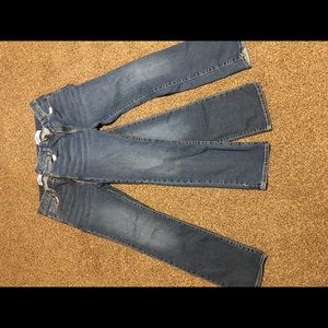 Old navy blue jeans
